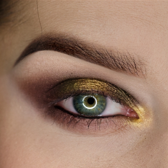 PURE GOLD EYES MAKEUP