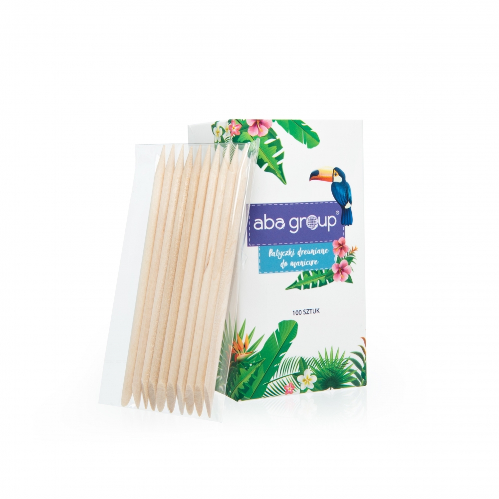 ABA GROUP WOODEN MANICURE STICKS 100pcs