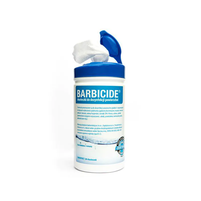 BARBICIDE WIPES SURFACE DISINFECTANT WIPES 100 PCS