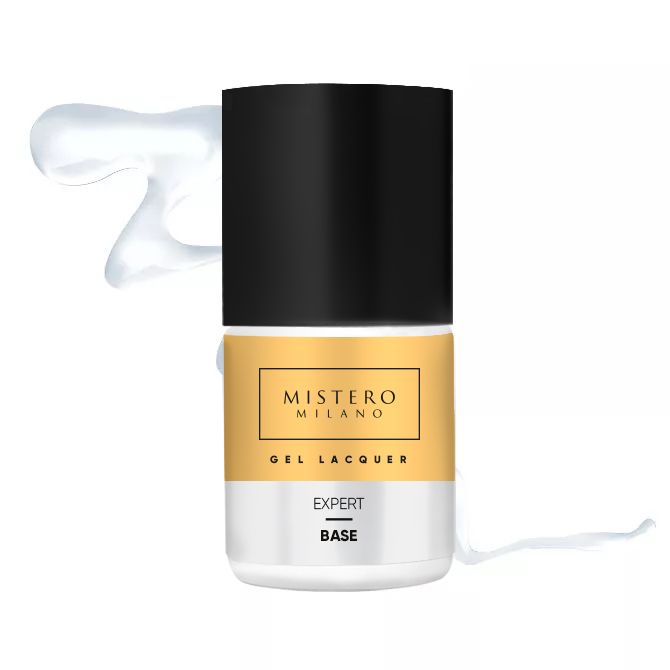 MISTERO MILANO BASE EXPERT BASE FOR HYBRID POLISHES WITH A COMPLEX OF POLYAMIDE FIBERS