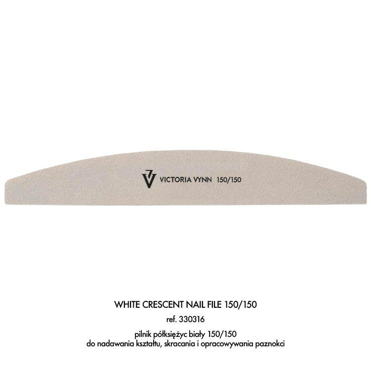 VICTORIA VYNN WHITE CRESCENT NAIL FILE 150/150