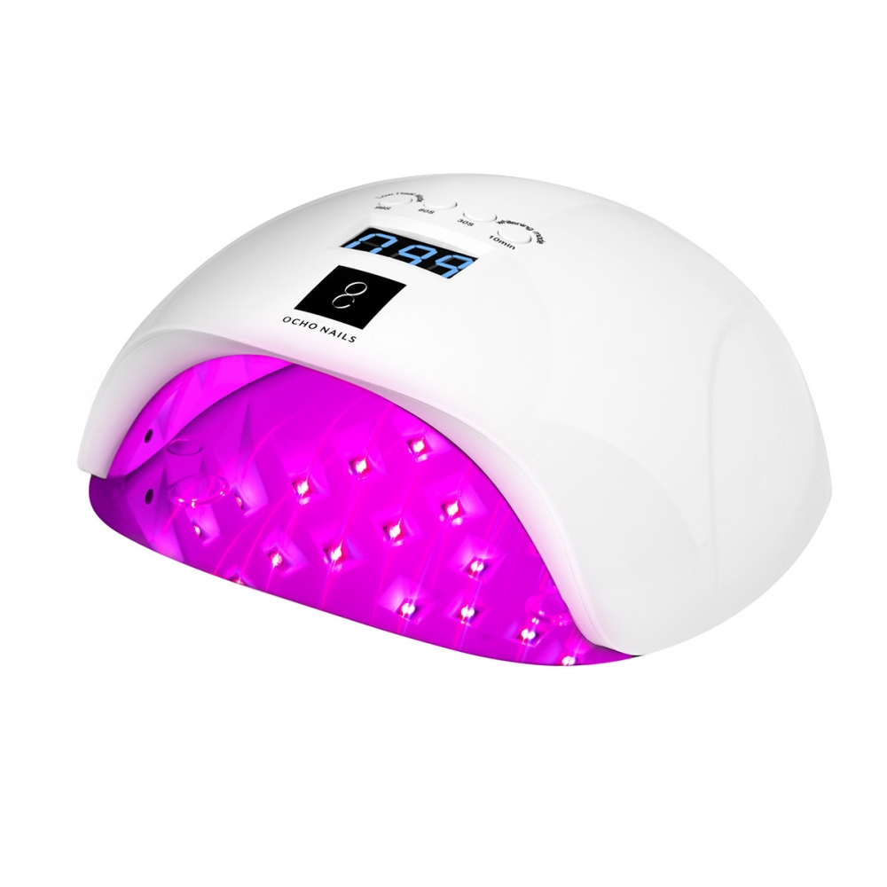 OCHO NAILS UV LED LAMP X13 65W PLUS WHITE WITH MIRRORED BOTTOM