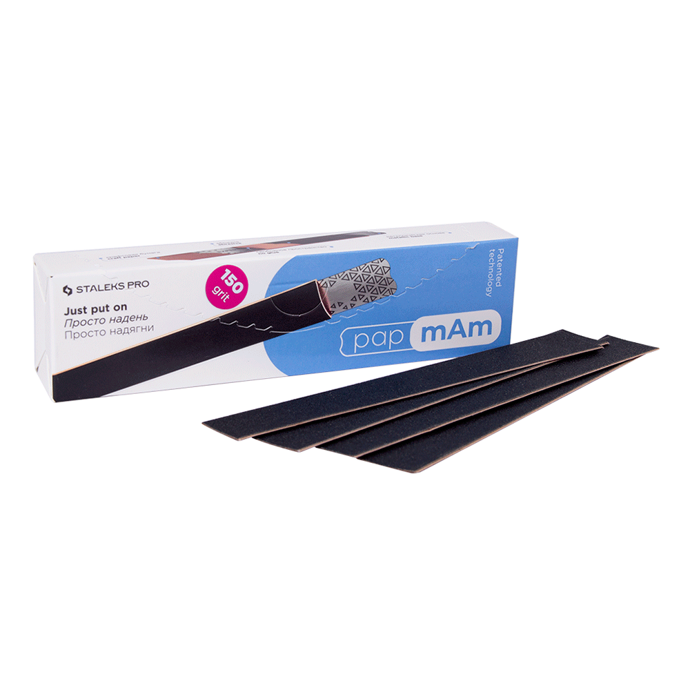  STALEKS PRO PAP MAM NAIL FILE DISPOSABLE FILE CASES FOR A STRAIGHT NAIL FILE BASE 50pcs - 150