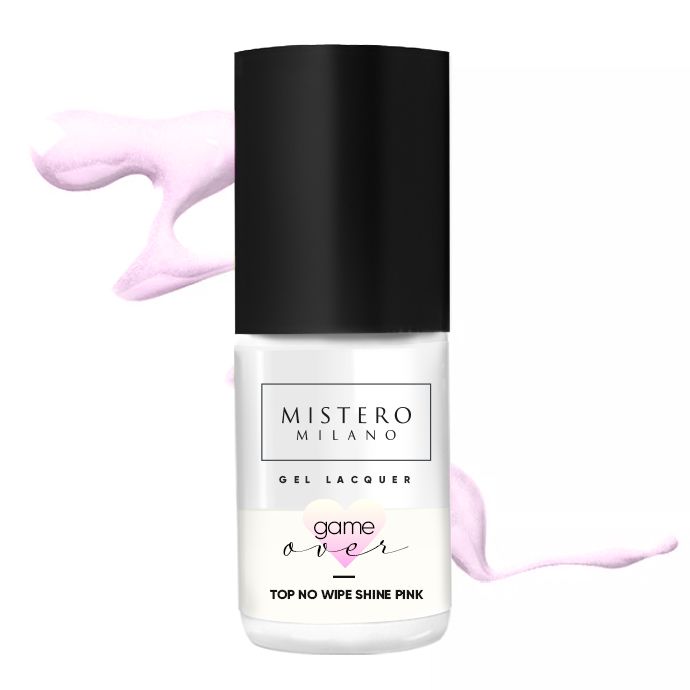 MISTERO MILANO GEL LACQUER GAME OVER TOP NO WIPE SHINE PINK 7 ml (1526/7)