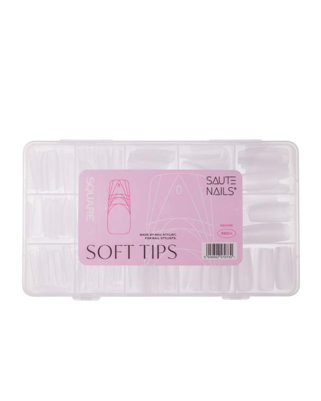 SAUTE NAILS SOFT TIPS SQUARE 360pcs