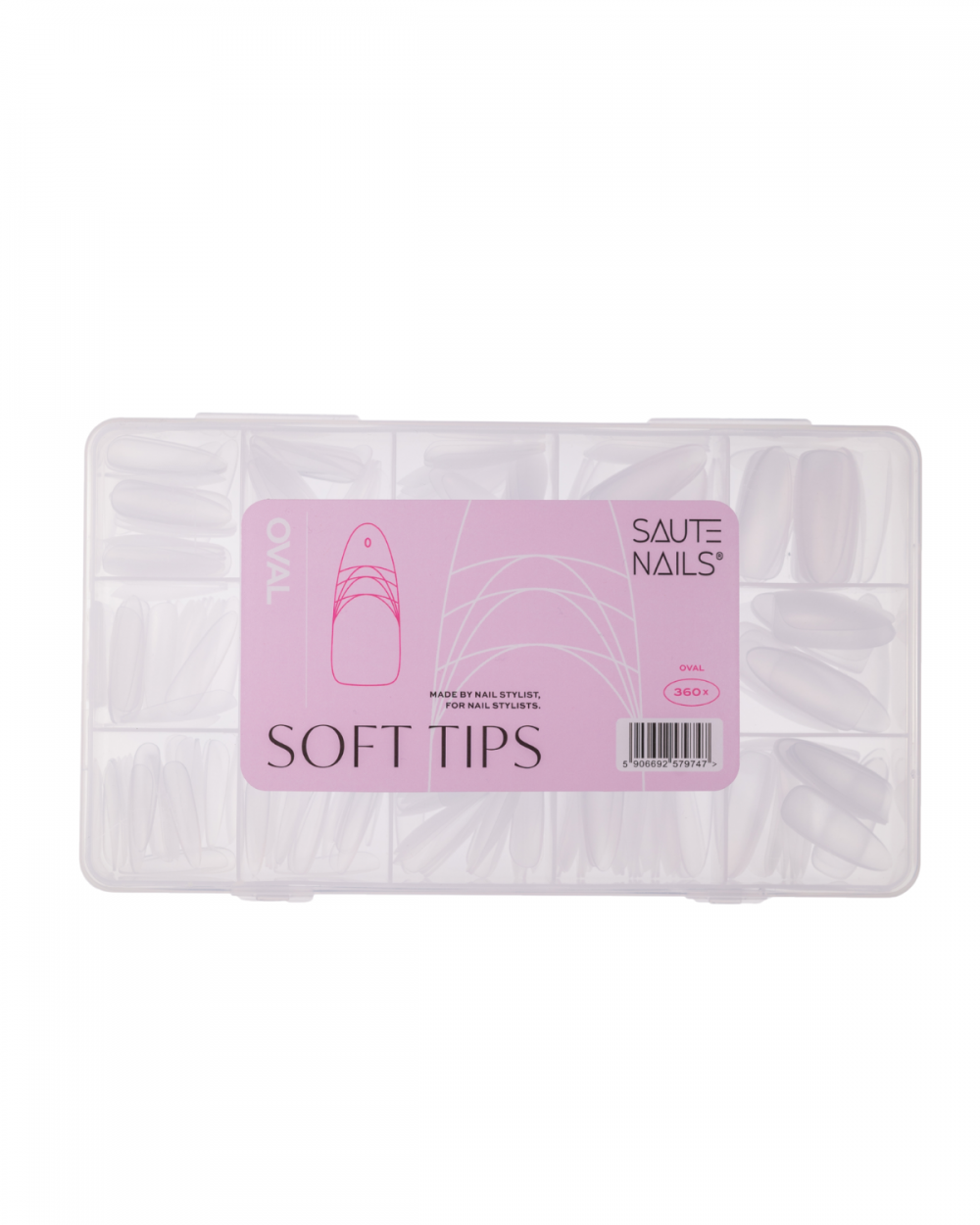 SAUTE NAILS SOFT TIPS OVAL 360pcs