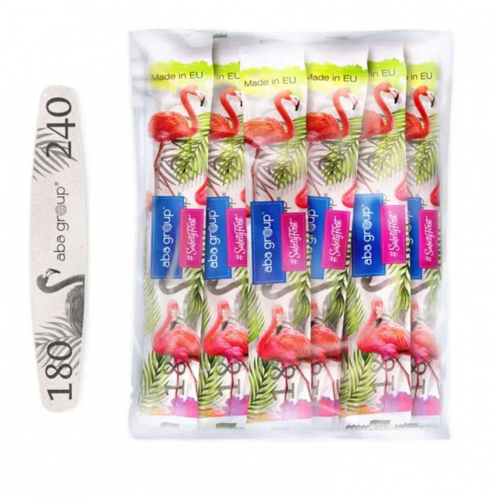 ABA GROUP SAFE PACKAGE NAIL FILE ELIPSA 180/240 SLIM (25pcs)