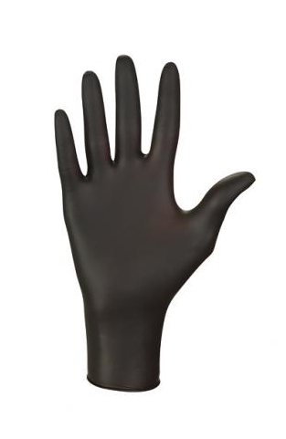 MERCATOR NITRILE PROTECTIVE GLOVES BLACK