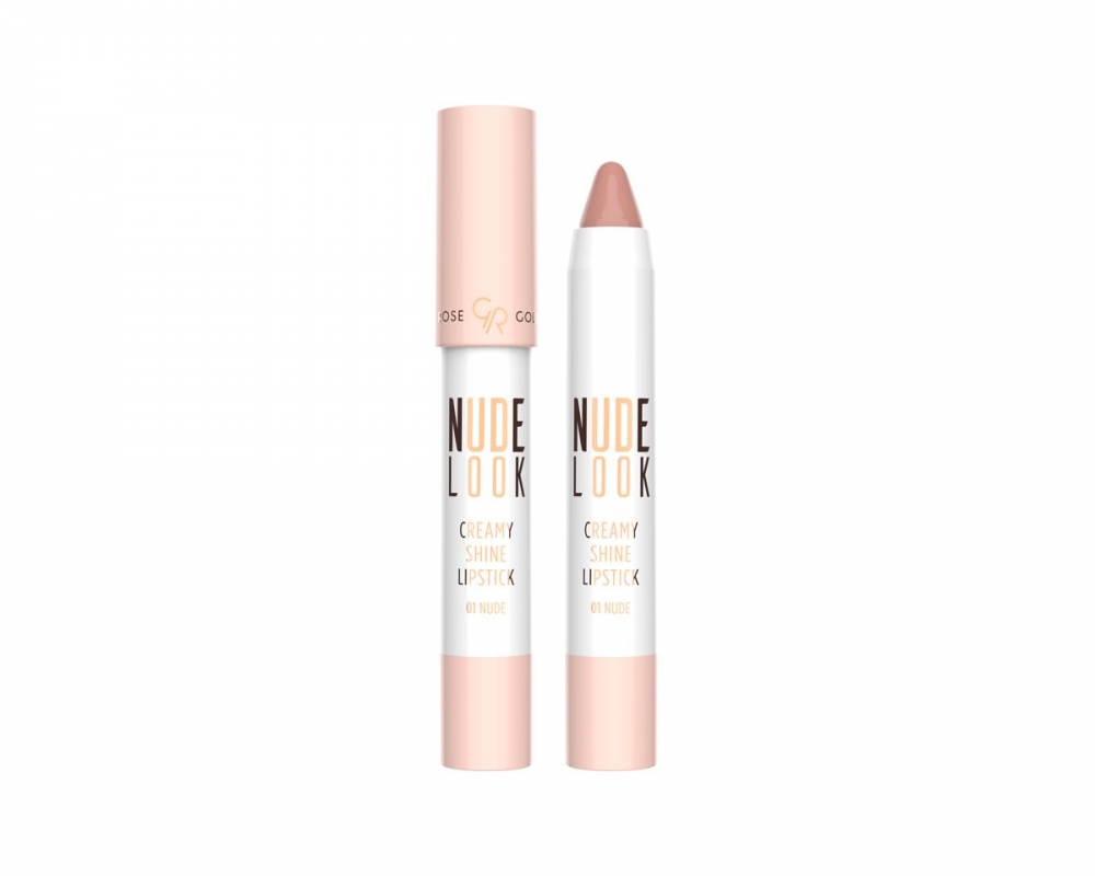 GOLDEN ROSE CREAMY SHINE LIPSTICK-NUDE LOOK 