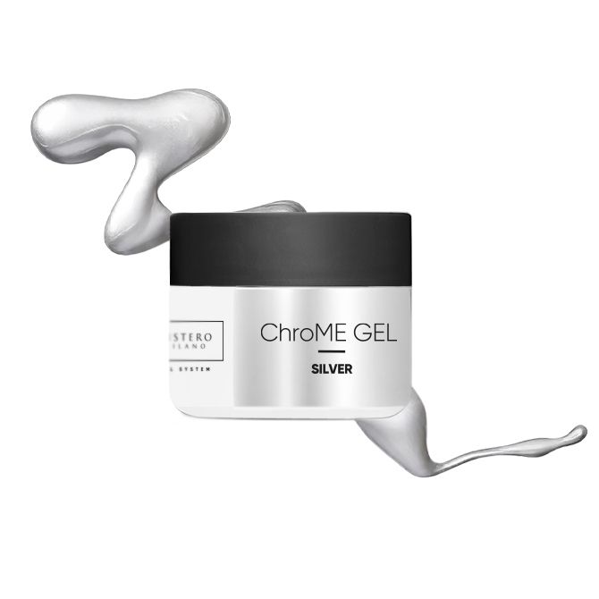 MISTERO MILANO METTALIC PAINT GEL CHROME SILVER