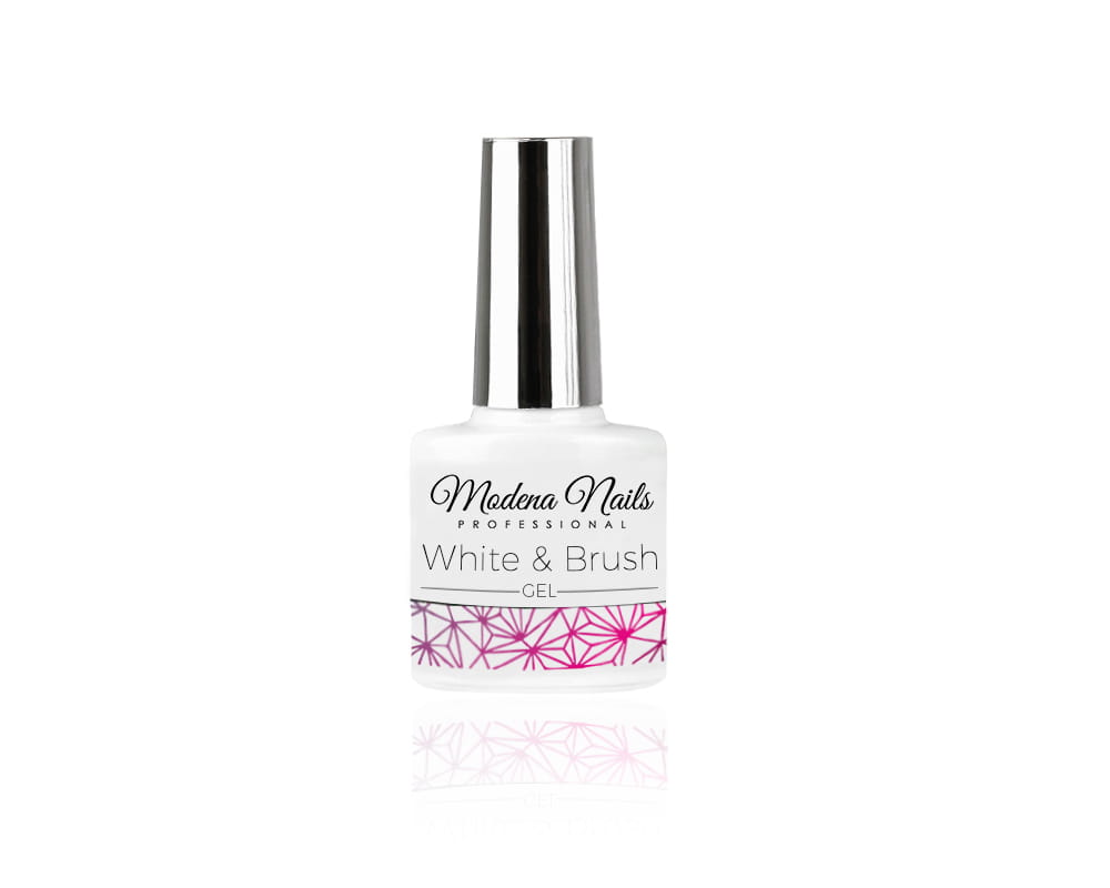 MODENA NAILS FRENCH WHITE & BRUSH GEL 7,3ml