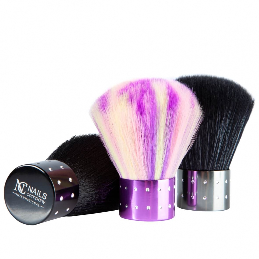 NC NAILS COMPANY DUST BRUSH - COLORS BLACK