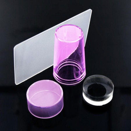 ALLEPAZNOKCIE PINK SILICONE PUNCH FOR FRENCH PUNCHES SCRAPER PROTECTIVE CAP TRANSPARENT CASING