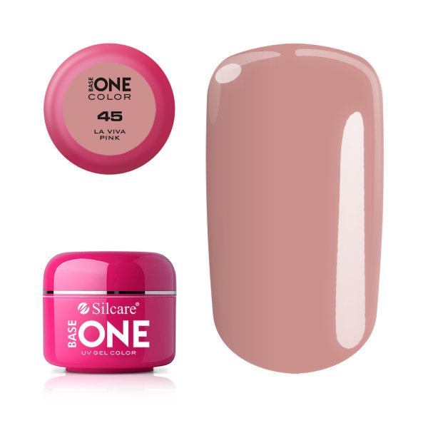 SILCARE BASE ONE COLOR GEL LA VIVA PINK 45