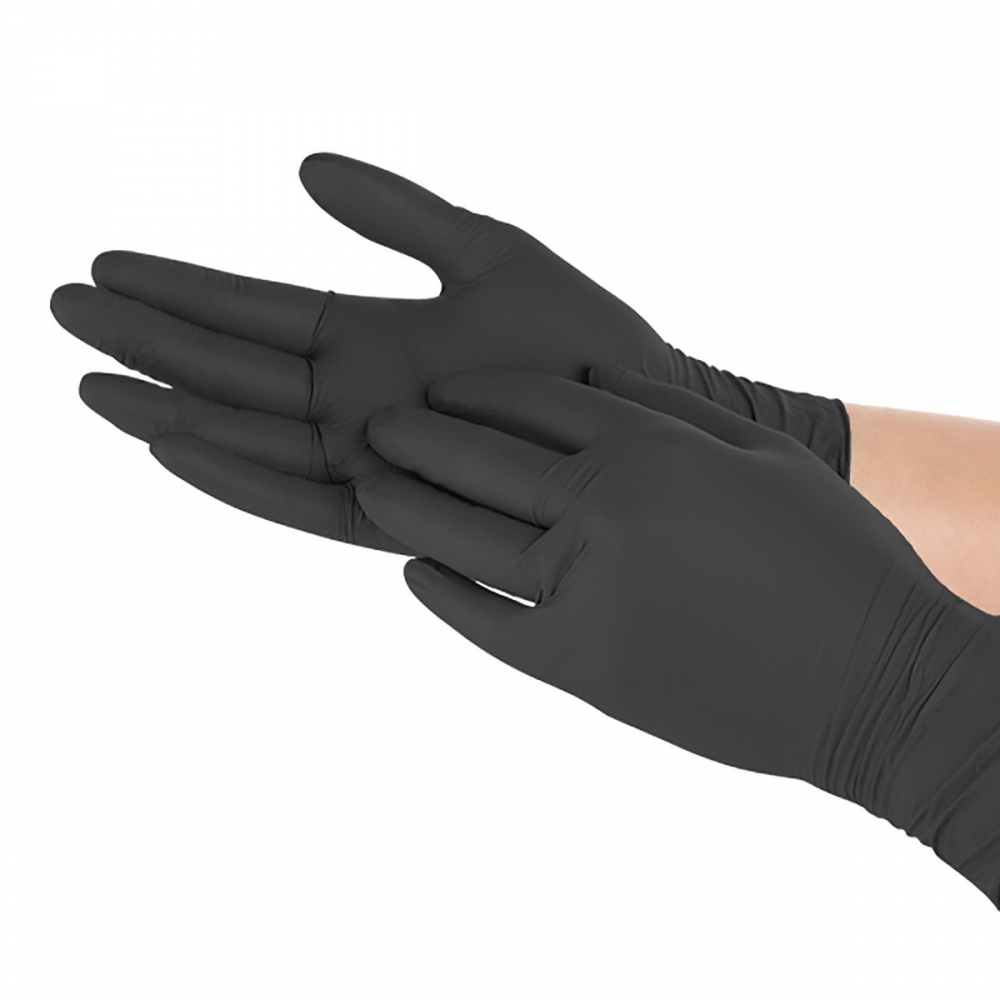 INDIGO NITRILE GLOVES - BLACK