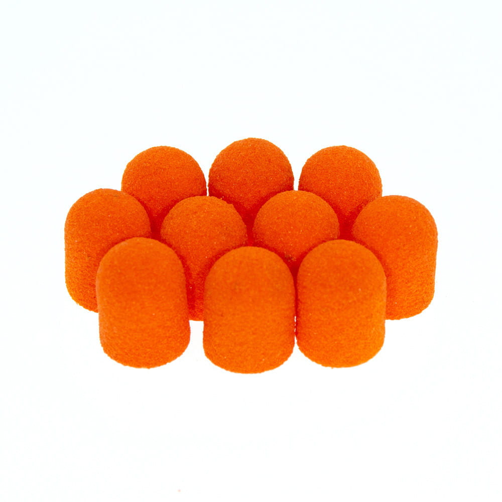 ALLEPAZNOKCIE SANDING BAND ABRASIVE COATS FOR PEDICURE FABRIC PODO ALLEMED ORANGE 7MM GRADING 150 100PCS