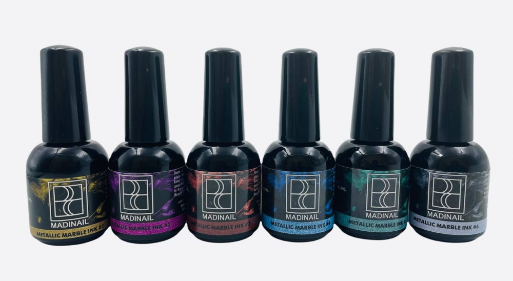 MADINAIL METALLIC MARBLE INK SET