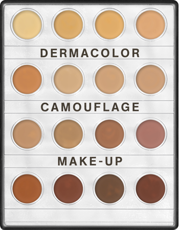 KRYOLAN DERMACOLOR CAMOUFLAGE CREME MINI PALETTE 16 COLORS NR 1