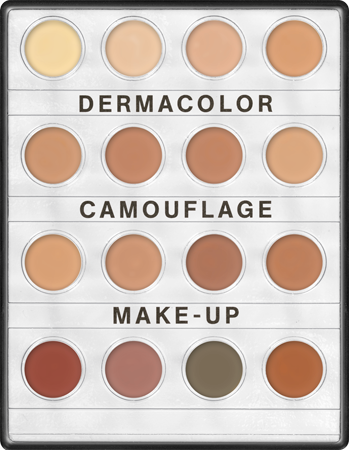 KRYOLAN DERMACOLOR CAMOUFLAGE CREME MINI PALETTE 16 COLORS NR 2 