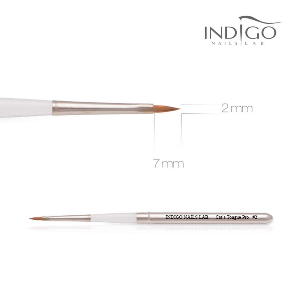 INDINDIGO 3D CAT TONGUE NO. 2 BRUSH FOR ACRYLICIGO 3D CAT TONGUE NO. 4 BRUSH FOR ACRYLIC METAL CASE