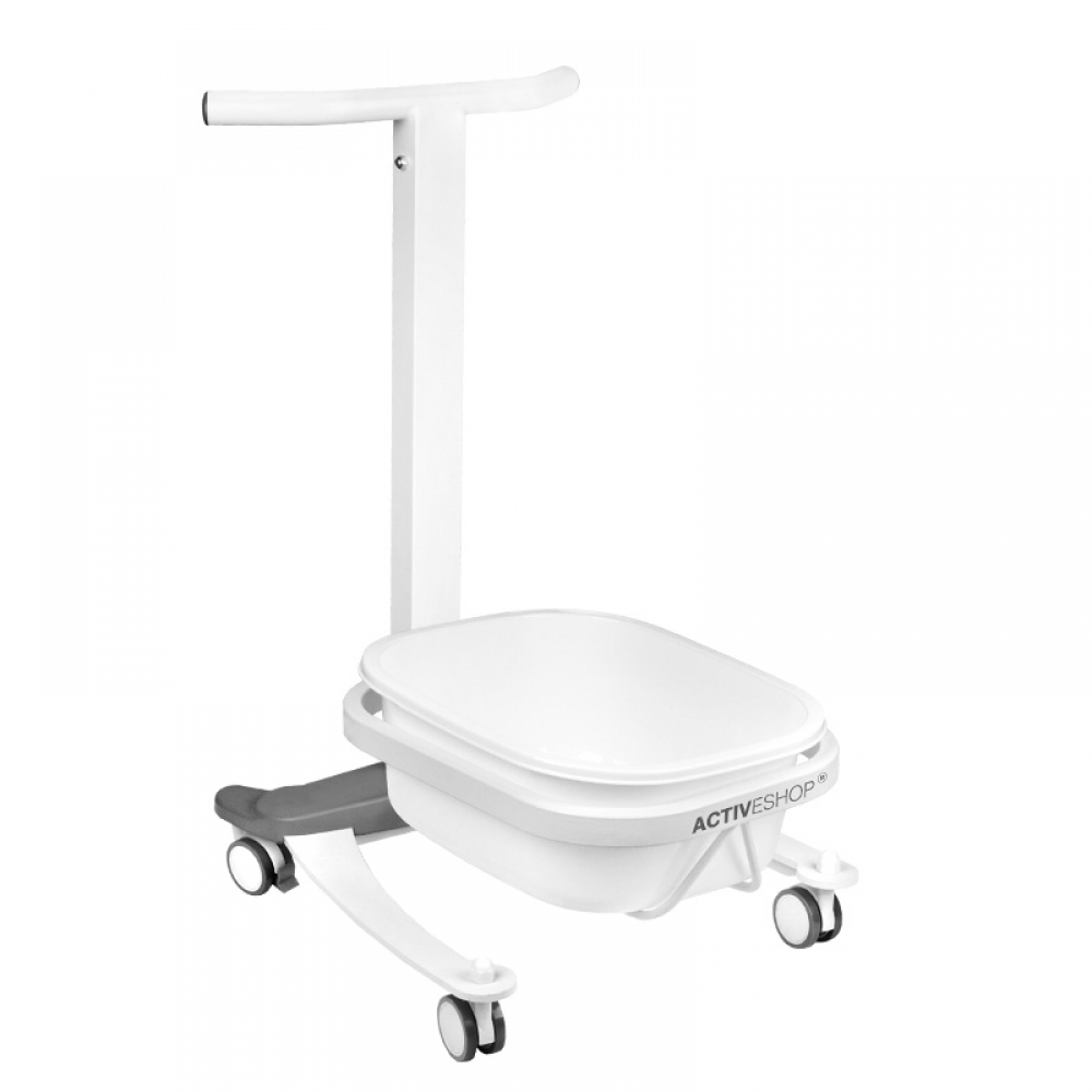 ACTIVESHOP Comfort pedicure tray on wheels with lift function