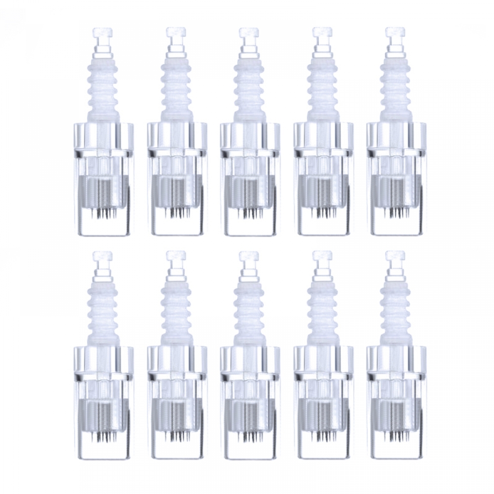 ACTIVESHOP 10 pieces of replacement cartridges for the microneedle pen and 12 needles