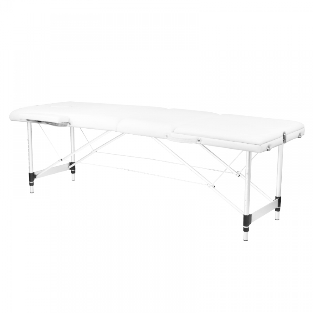 ACTIVESHOP 3-section aluminum comfort massage table, white