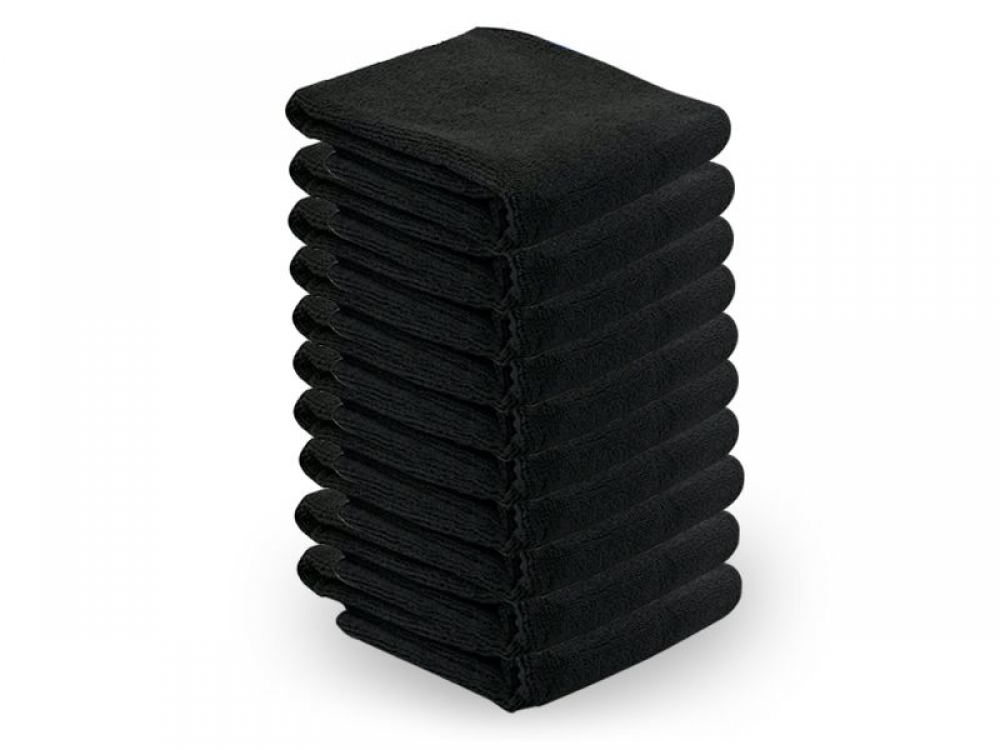 ACTIVESHOP Microfiber towel 73x40cm 10pcs black