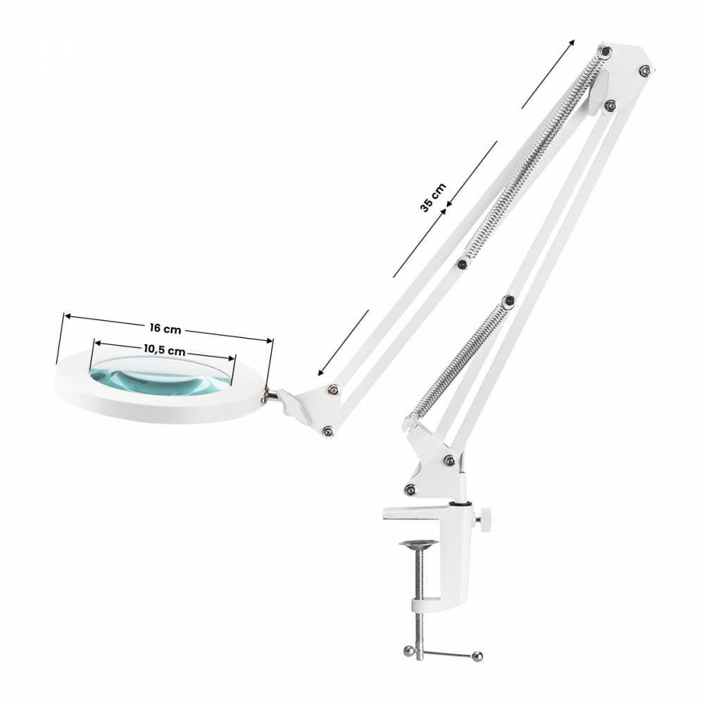 ACTIVESHOP WHITE LED TABLE TOP MAGNIFIER LAMP GLOW 308