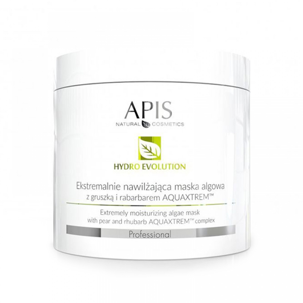 Apis hydro evolution extremely moisturizing algae mask with pear and rhubarb aquaxtrem ™ 250g (108616)