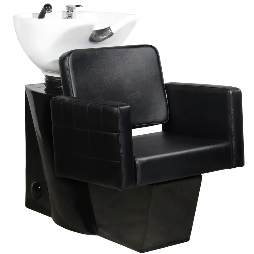 Gabbiano black Ankara hairdressing wash unit (109237)