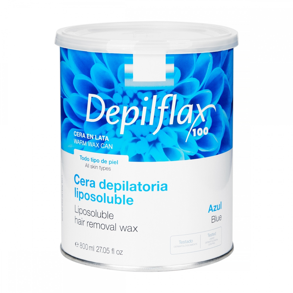 Depilflax depilatory wax can 800ml azulene (107470)