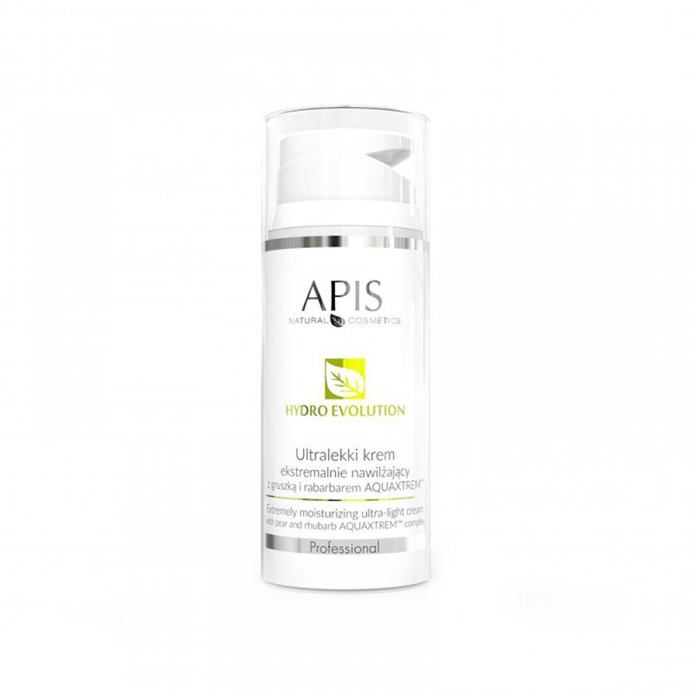 Apis hydro evolution ultra-light cream extremely moisturizing with pear and rhubarb aquaxtrem ™ 100ml (108595)