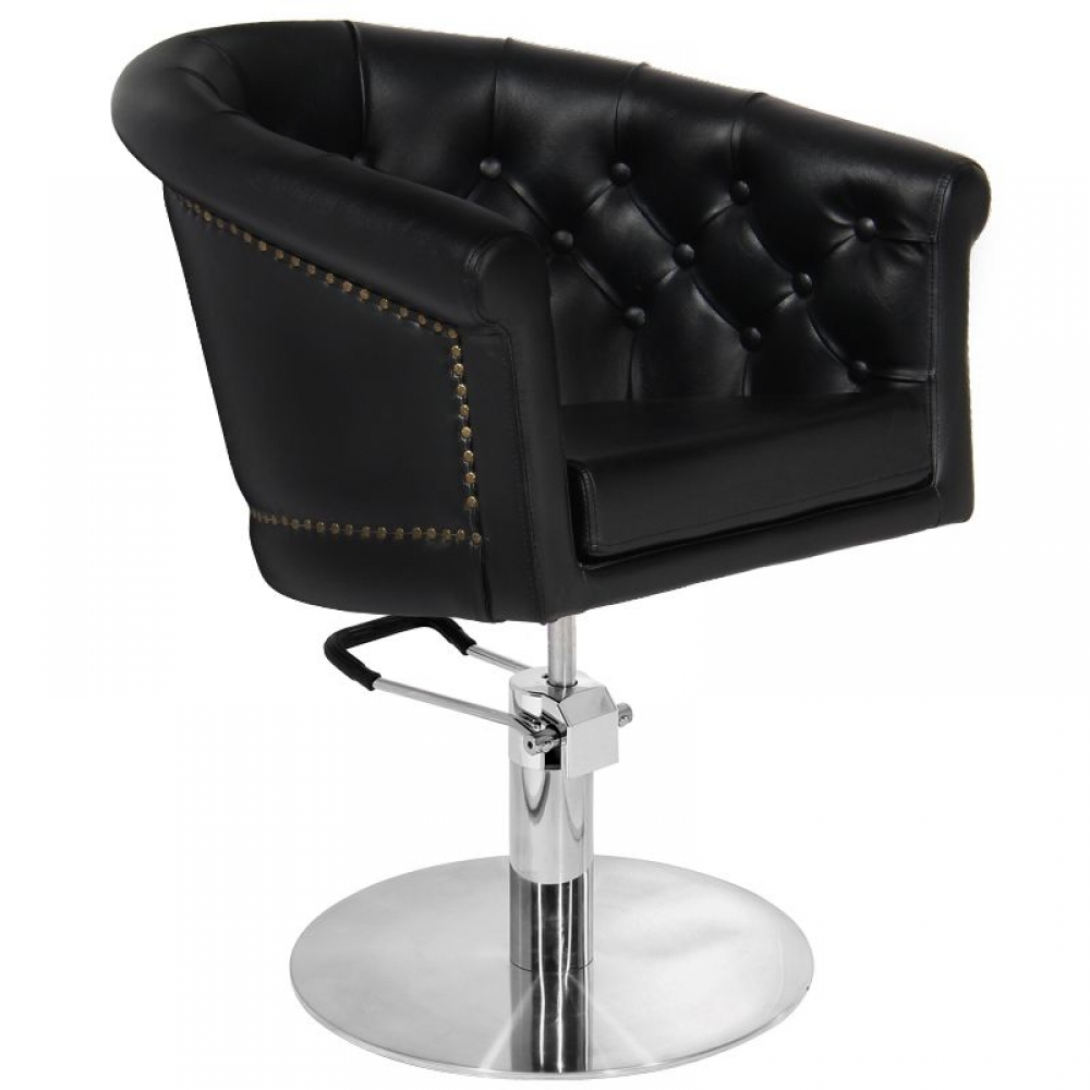 Gabbiano black hairdressing chair (111433)