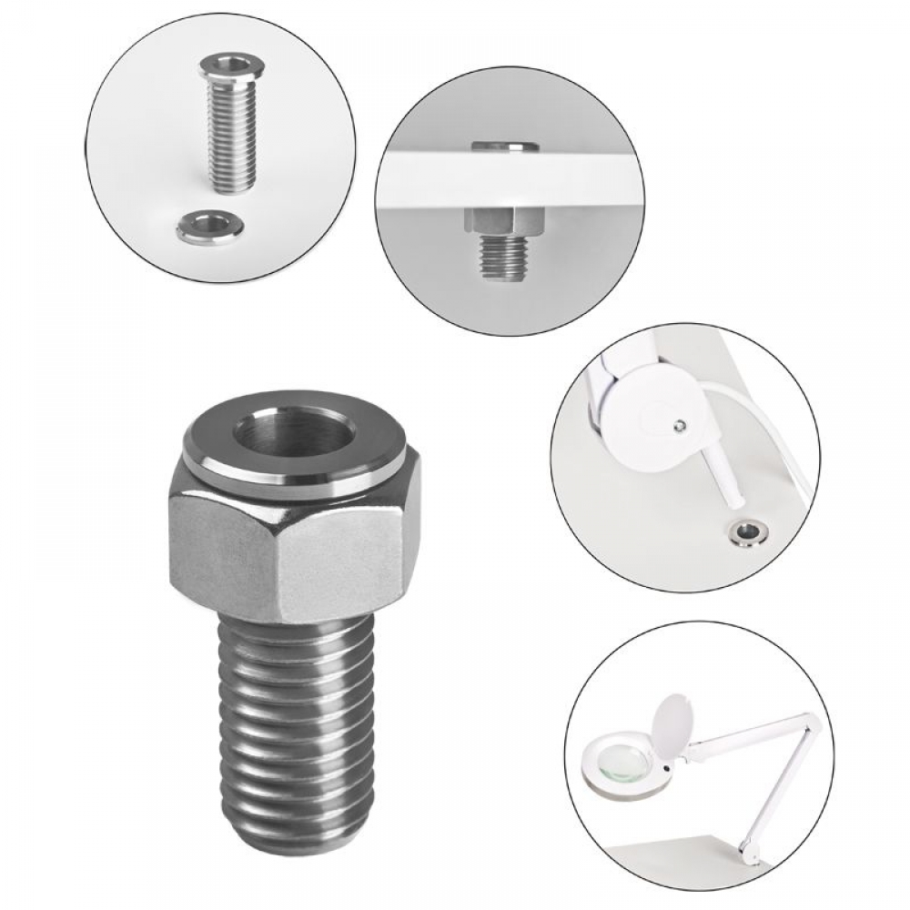 Inox tube magnifier lamp holder (115171)