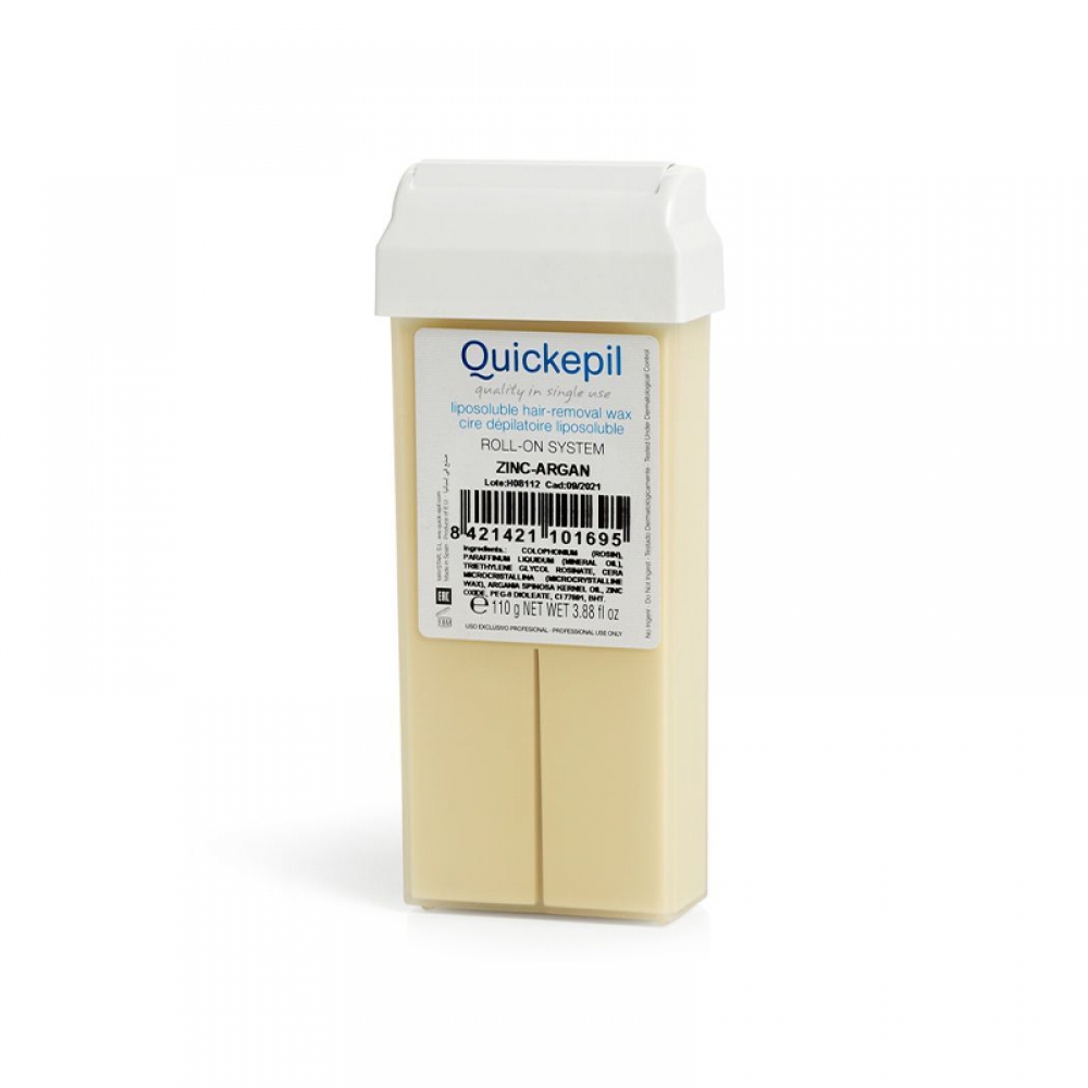 Quickepil depilatory wax roll zink-argan 110g (115409)