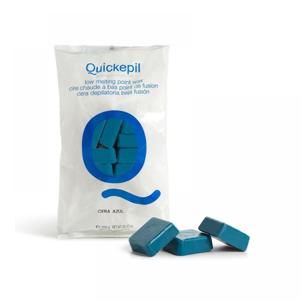 Quickepil hard wax stripless depilatory 1 kg blue (115412)