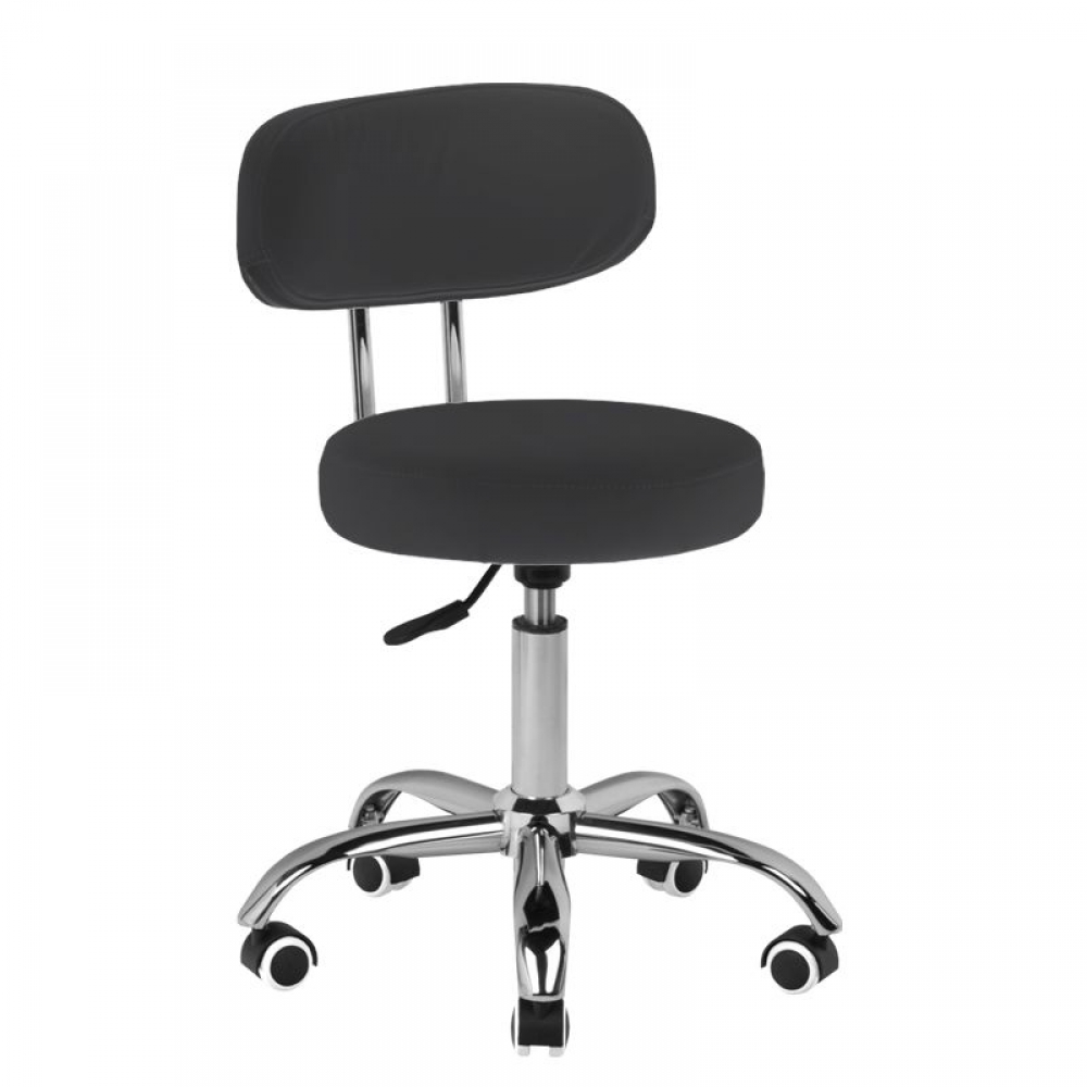 Cosmetic stool for pedicure a-007 black (119728)