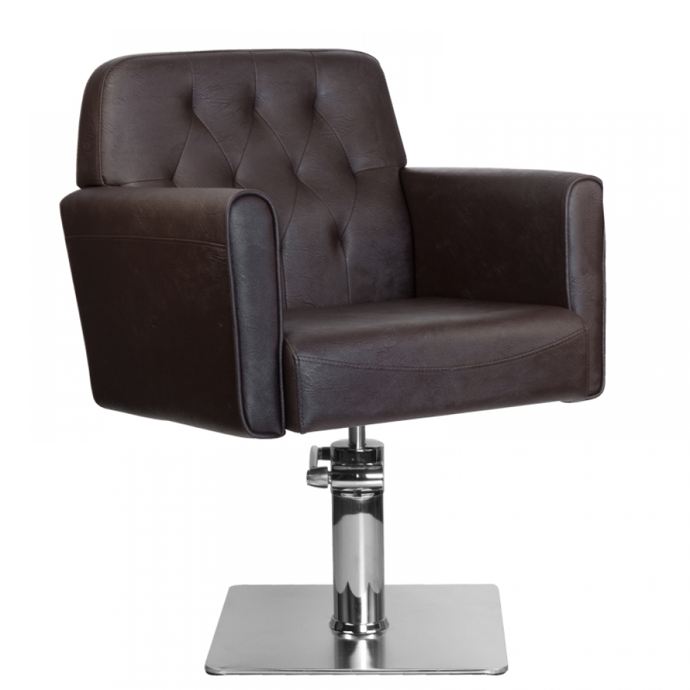 Gabbiano hamburg brown hairdressing chair