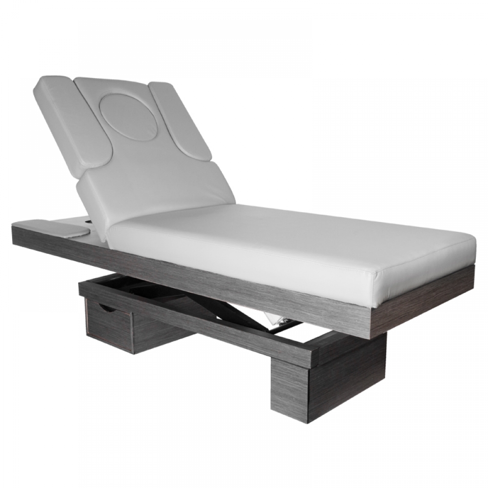 Spa cosmetic bed azzurro wood 815b heated light gray (125600)