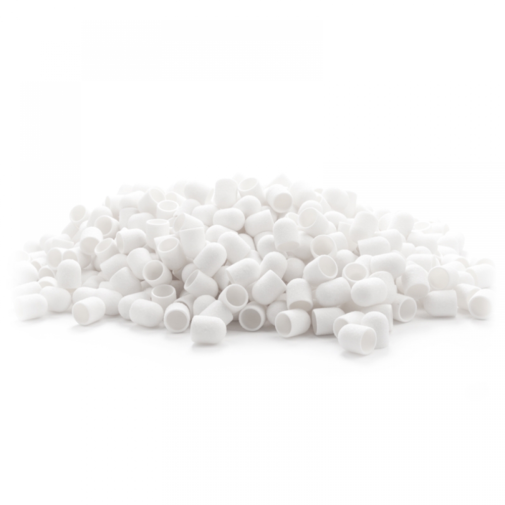 Exo Abrasive cap 10mm / 150 500 pcs hard cap white (126284)