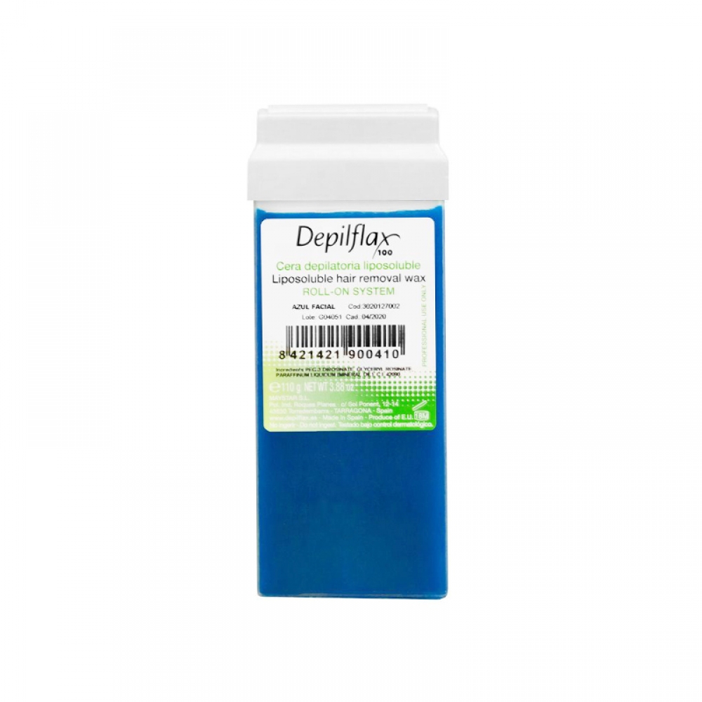 Depilflax 100 depilatory wax roll azulene 110g (100117)