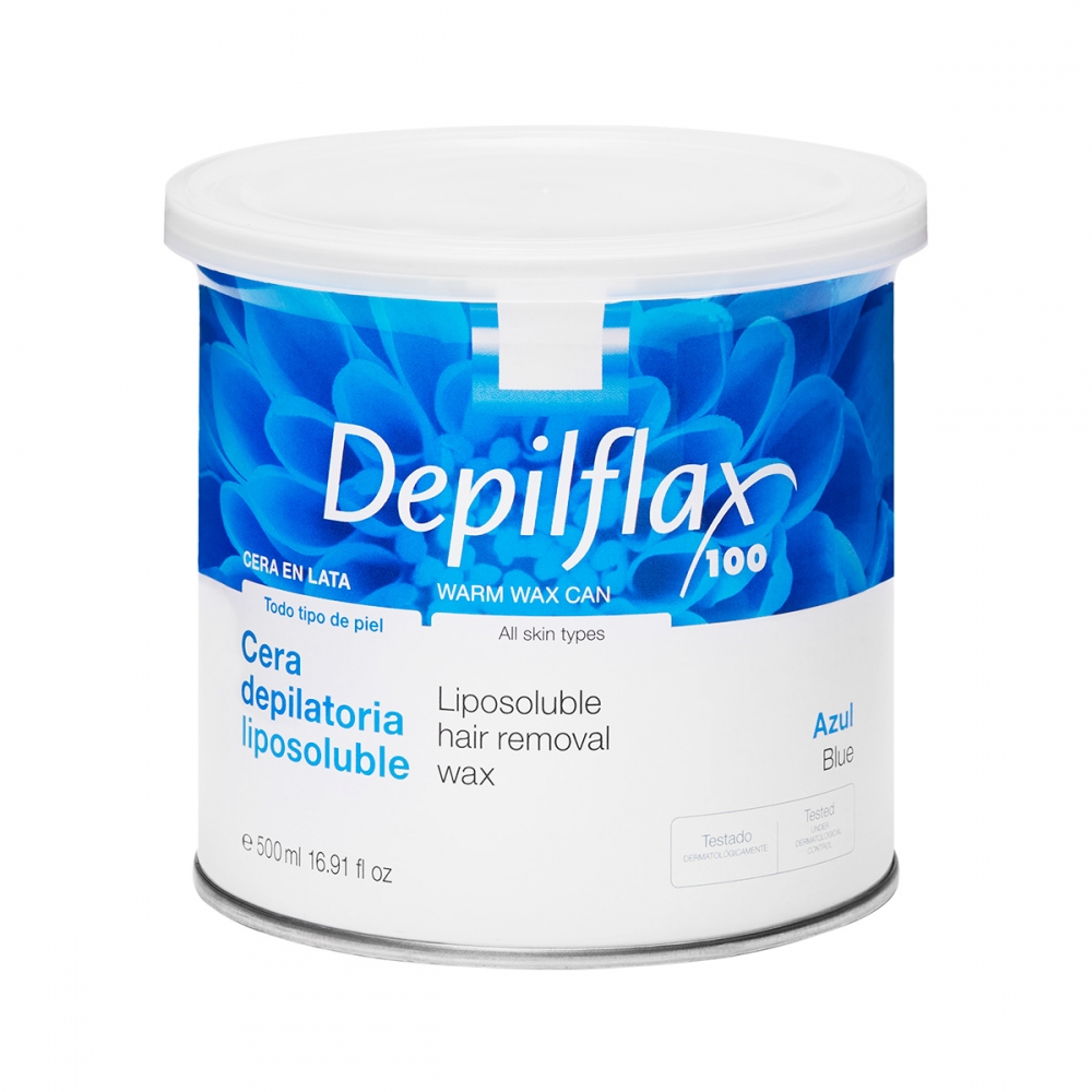 Depilflax depilatory wax can 500ml azulene (100111)