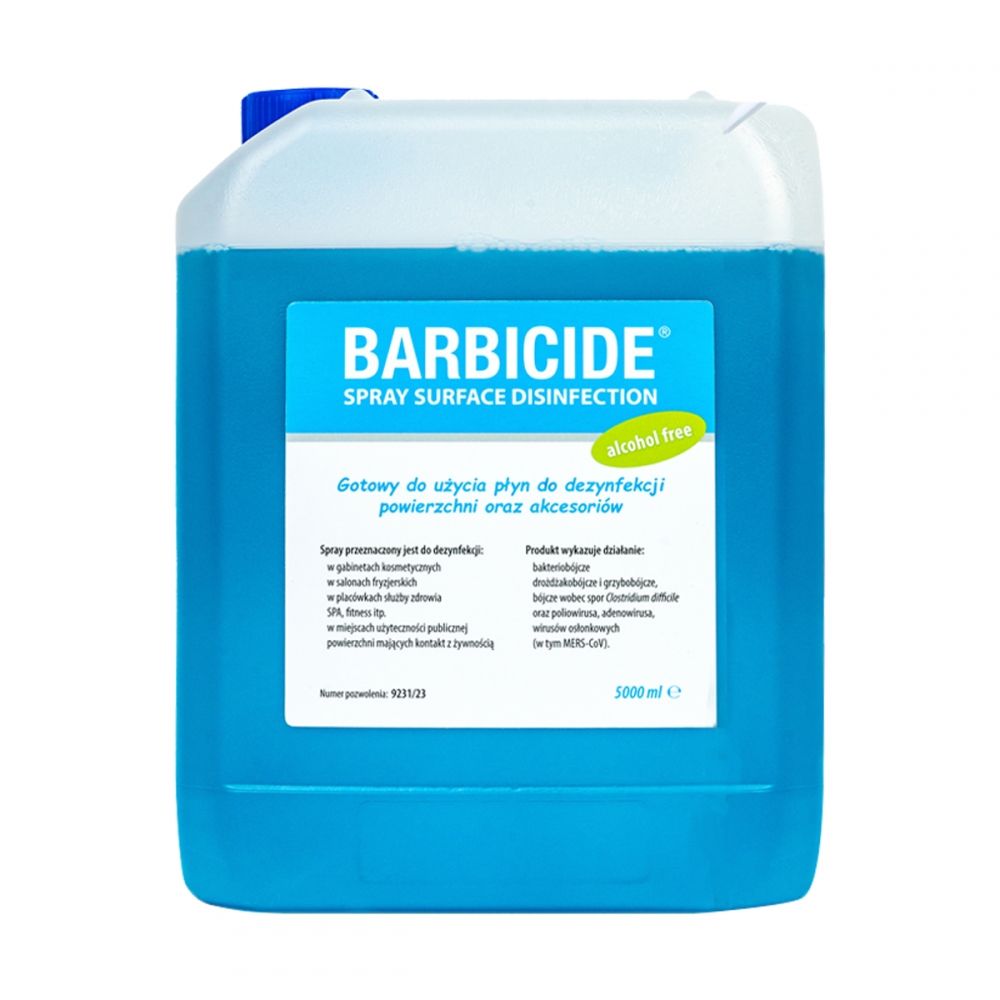 Barbicide spray for disinfecting all surfaces, odorless - refill 5l (106158)