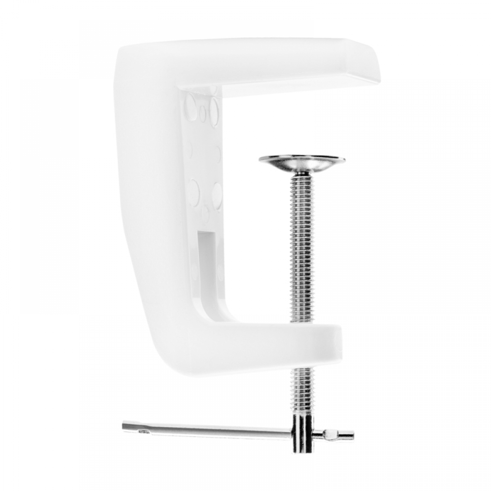 White magnifier lamp table top holder (106193)