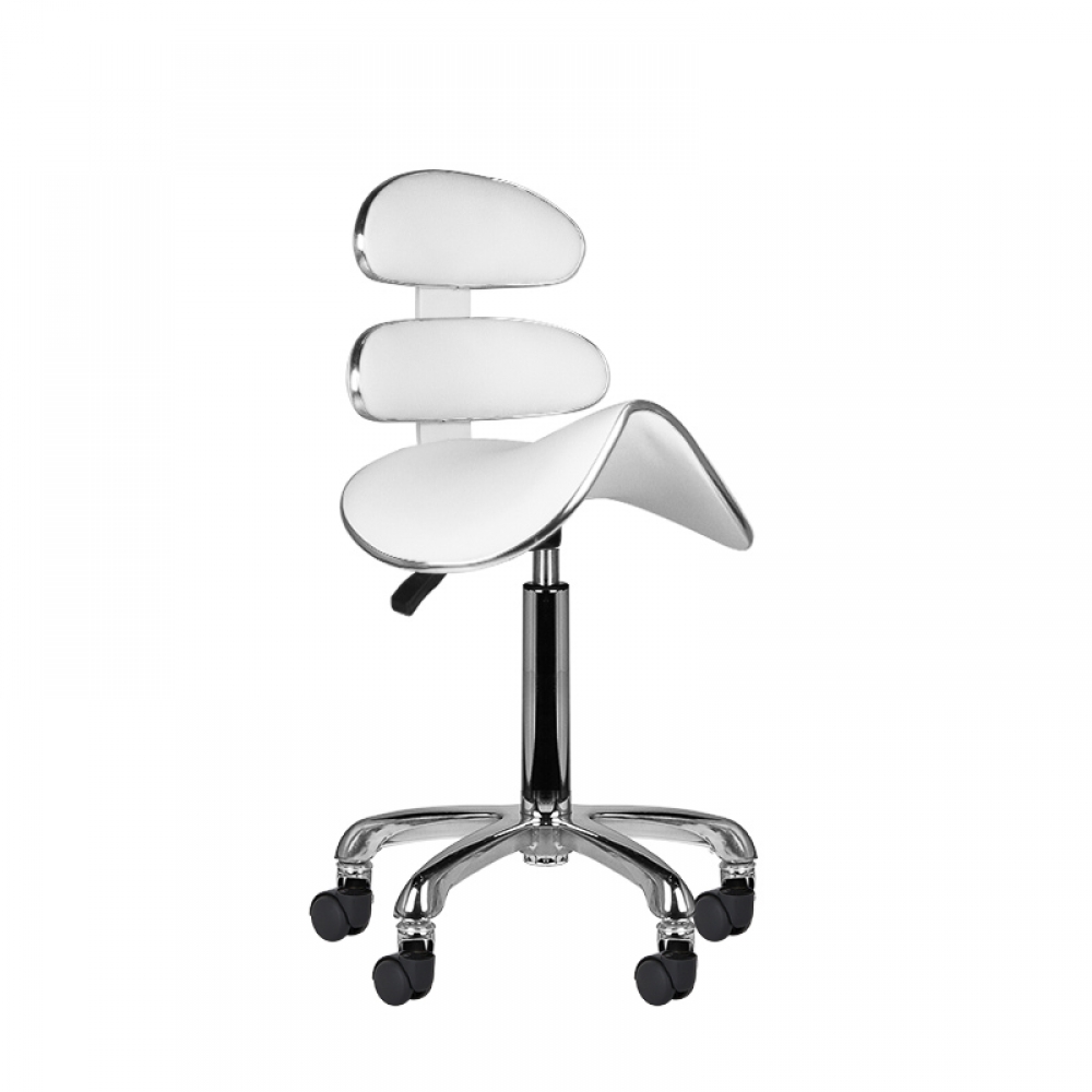 Roll speed am-880 cosmetic stool white (126430)