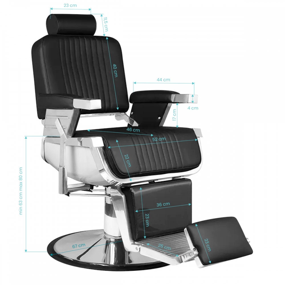 Hair system royal x black barber chair (124710)
