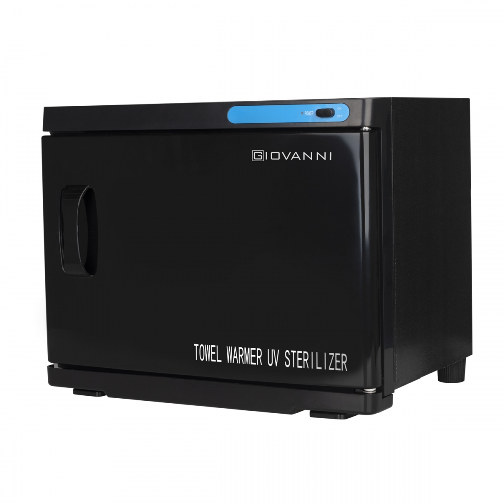 Hand towel warmer with uv-c 23l black sterilizer (130978)