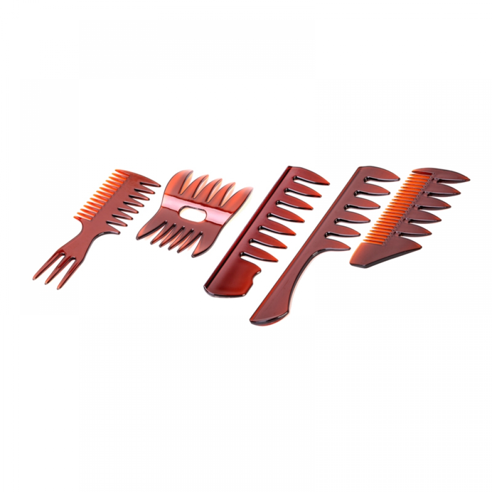 Set of combs wide teeth 5 pcs. (129174)