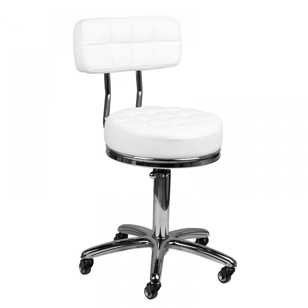 Cosmetic stool am-877 white (131986)